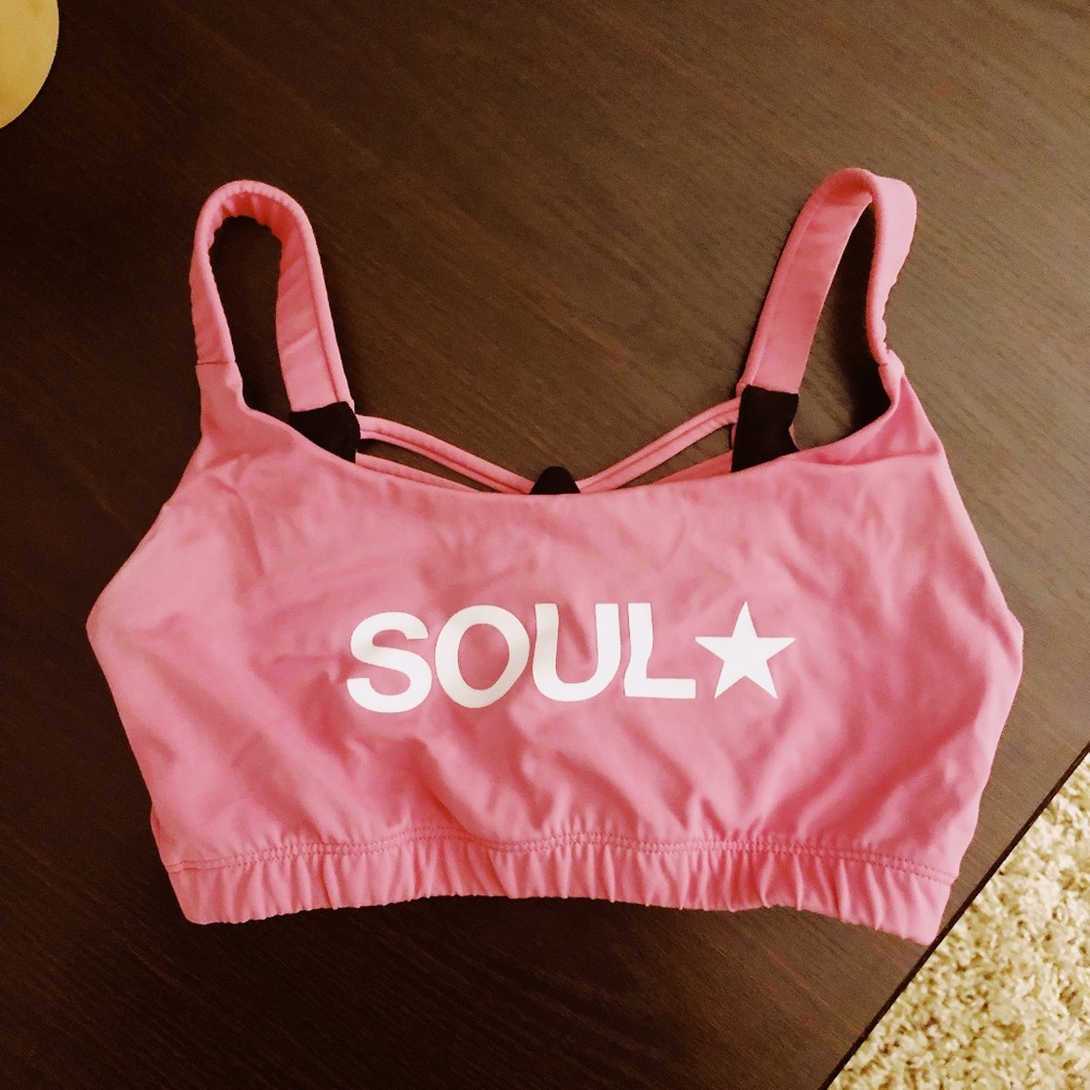 Hot Pink SoulCycle Star Bra